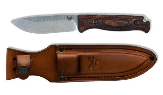 Benchmade Saddle Mountain Skinner Fixed Blade, Wood (15002)