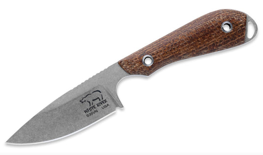 White River M1 Caper™ Natural Burlap Micarta (WRM1-BNA)