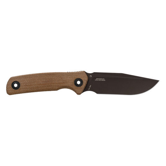 Zero Tolerance 0004 Fixed Blade Natural Canvas Micarta