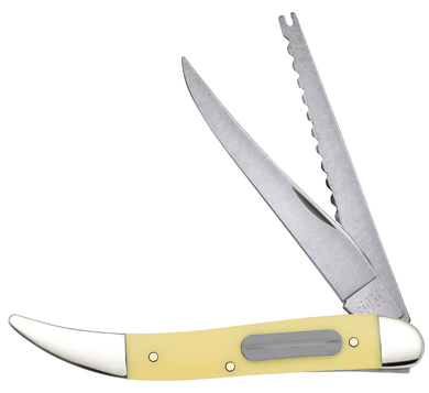 Case Smooth Yellow Synthetic Fishing Knife (00120)