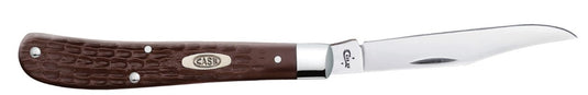 Case Jigged Brown Synthetic Slimline Trapper (00135)