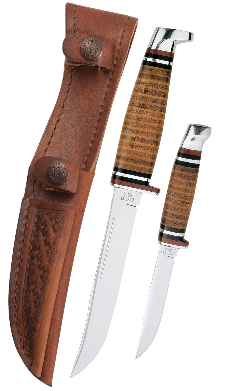Load image into Gallery viewer, Case Leather Hunter Two Knife Hunting Set (00372)
