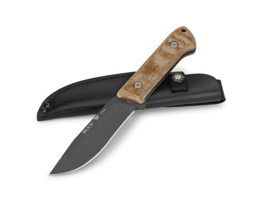 Buck® 104 Compadre™ Camp Knife Natural Canvas Micarta (0104BRS1)
