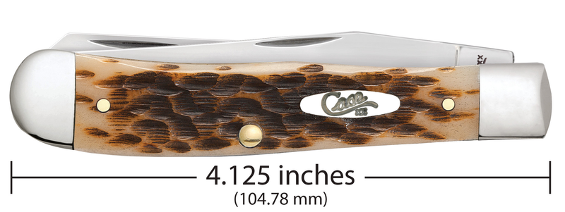 Load image into Gallery viewer, Case Amber Bone Peach Seed Jig Trapper w/ Clip (06540)
