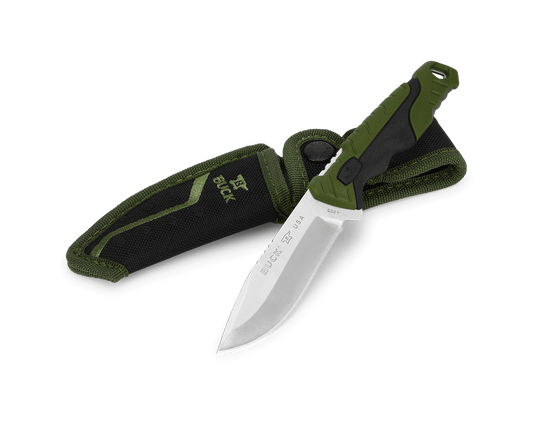 Buck® 658 Pursuit™ Small 420HC Green/Black (0658GRS)