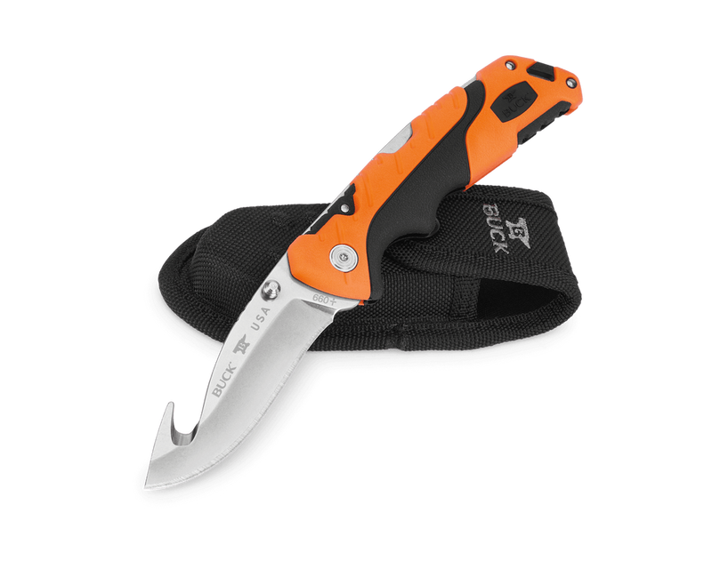 Load image into Gallery viewer, Buck® 660 Folding Pursuit™ Pro Large Guthook S35VN Orange/Black (0660ORG)
