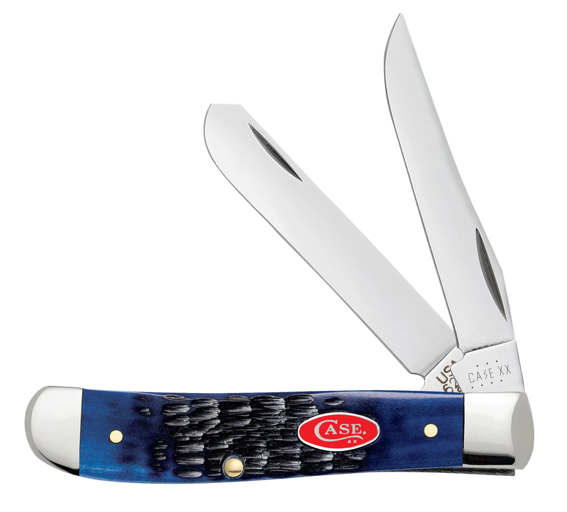 Load image into Gallery viewer, Case Rogers Jig Navy Blue Bone Mini Trapper (07321)
