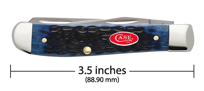 Load image into Gallery viewer, Case Rogers Jig Navy Blue Bone Mini Trapper (07321)
