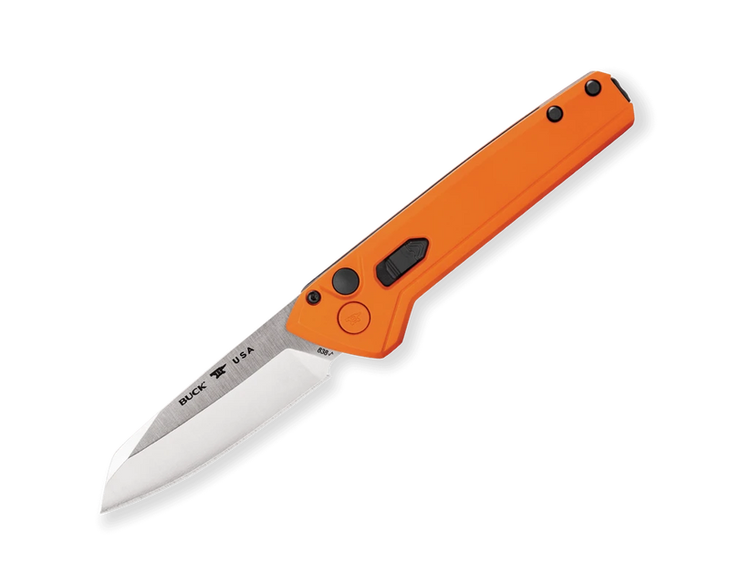Cargue la imagen en el visor de la galería, Buck® 838 Deploy Auto, Orange, 154CM Wharncliffe (0838ORS)
