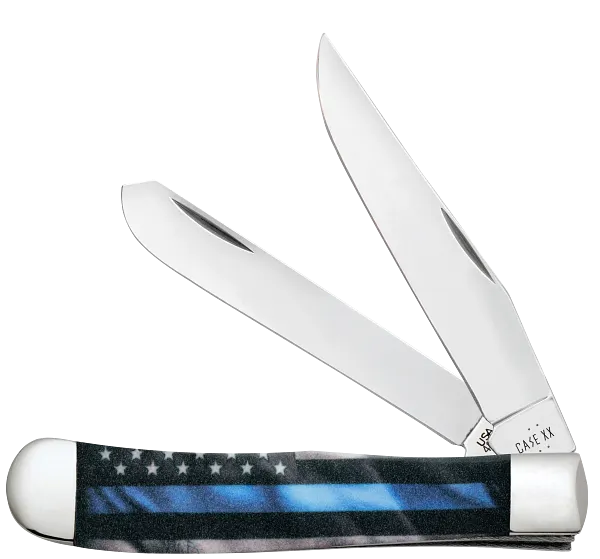 Load image into Gallery viewer, Case Color Infusion Stripes of Service® Blue Line Trapper (09578) - COMING SOON!!
