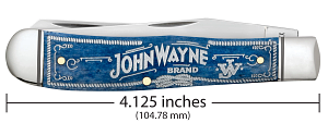 Case John Wayne Smooth Navy Blue Bone Trapper (10719)