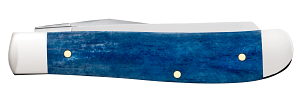 Load image into Gallery viewer, Case John Wayne Smooth Navy Blue Bone Mini Trapper (10720)
