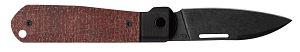 Load image into Gallery viewer, Case Revoindie Black Anodized Aluminum Dark Red Burlap Micarta® Highbanks™ (10768)
