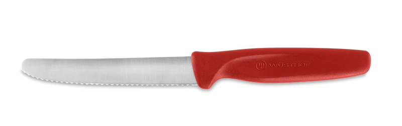 Cargue la imagen en el visor de la galería, Wüsthof Create Collection 4&quot; Serrated Paring Knife, Red (1145302410)
