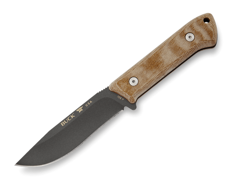 Load image into Gallery viewer, Buck® 104 Compadre™ Camp Knife Natural Canvas Micarta (0104BRS1)

