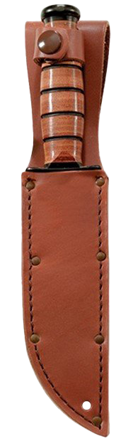 KA-BAR® Full-Size Plain Brown Leather Sheath (1217I)