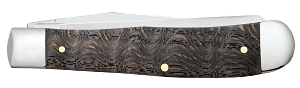 Case Black Curly Oak Wood Smooth Trapper (14000)