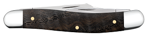 Case Black Curly Oak Wood Smooth Medium Stockman (14001)