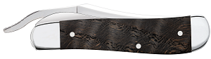 Load image into Gallery viewer, Case Black Curly Oak Wood Smooth RussLock® (14002)
