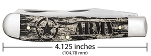 Case U.S. Army Smooth Natural Bone Trapper (15032)