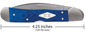Load image into Gallery viewer, Case Blue G-10 CopperLock®, Wharncliffe Blade (16756)
