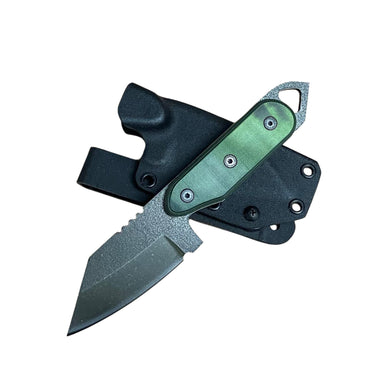 Shed Knives 2025 US Tanto, Day Glow / Black Layered G-10