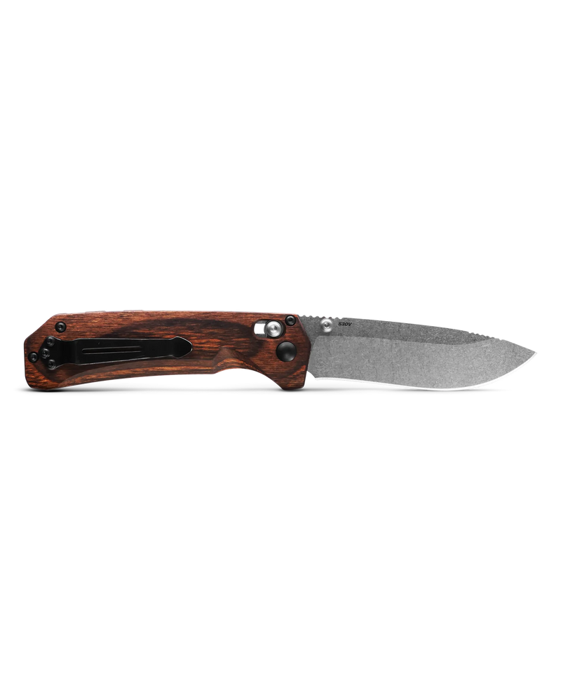 Load image into Gallery viewer, Benchmade Grizzly Creek AXIS Lock Knife with Hook, Wood (15060-2)
