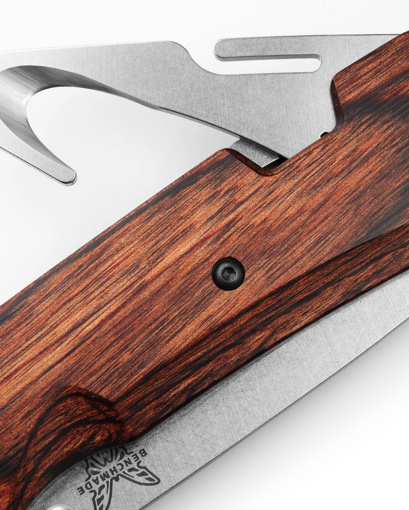Load image into Gallery viewer, Benchmade Grizzly Creek AXIS Lock Knife with Hook, Wood (15060-2)
