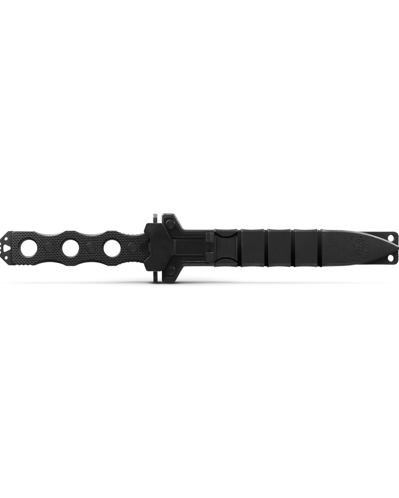 Cargue la imagen en el visor de la galería, Benchmade SOCP® Fixed Blade Serrated Dagger Black G10 (185SBK)

