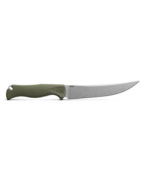 Load image into Gallery viewer, Benchmade Meatcrafter® 6&quot; Fixed Blade Dark Olive Santoprene (15500-04)
