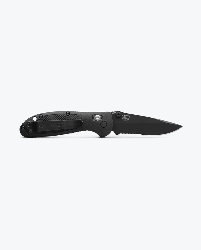 Cargue la imagen en el visor de la galería, Benchmade Mini Griptilian® AXIS Lock Black S30V Partially Serrated (556SBK-S30V)
