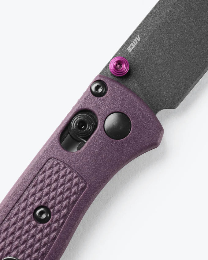 Cargue la imagen en el visor de la galería, Benchmade Mini Bugout® AXIS® Lock Dark Purple Grivory® (533GY-09) - COMING SOON!!
