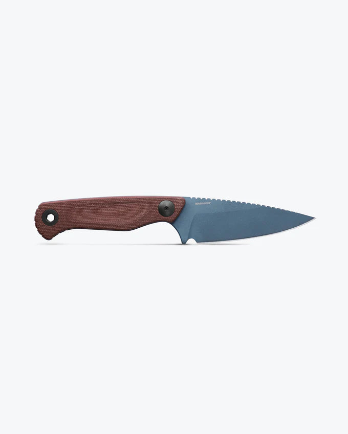 Cargue la imagen en el visor de la galería, Benchmade Dacian™ Fixed Blade MagnaCut Brown Canvas Micarta (203BT-01)
