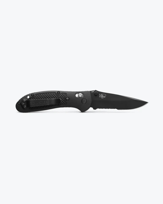 Cargue la imagen en el visor de la galería, Benchmade Griptilian® AXIS Lock Black S30V Partially Serrated (551SBK-S30V)
