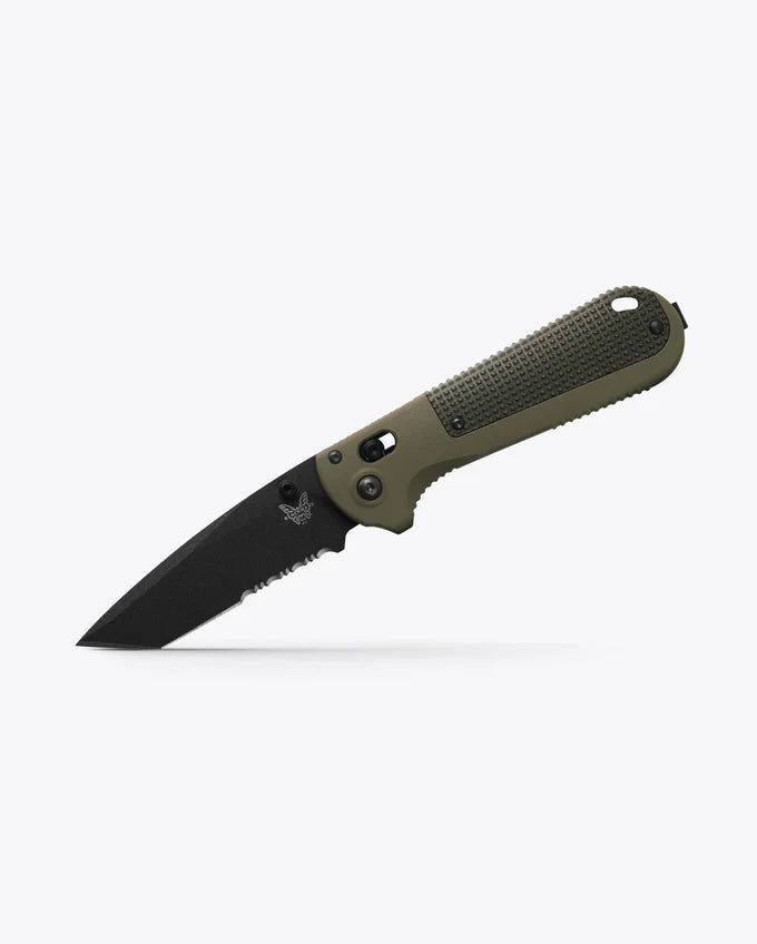 Cargue la imagen en el visor de la galería, Benchmade Redoubt® AXIS Lock D2 Serrated Tanto Ranger Green Grivory® (431SBK-1)
