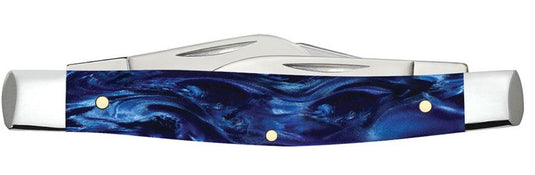 Case Smooth Blue Pearl Kirinite® Medium Stockman (23442)