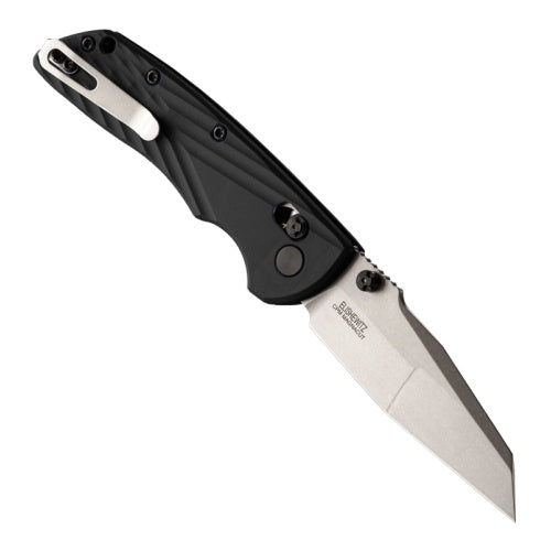 Load image into Gallery viewer, Hogue Deka ABLE Lock CPM-MagnaCut Black Wharncliffe Black Polymer (HO24369)
