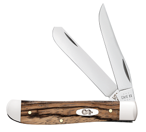 Load image into Gallery viewer, Case Natural Zebrawood Smooth Mini Trapper (25142)
