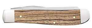 Load image into Gallery viewer, Case Natural Zebrawood Smooth Mini Trapper (25142)
