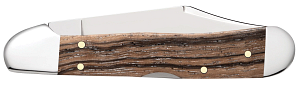 Cargue la imagen en el visor de la galería, Case Natural Zebrawood Smooth Mini CopperLock® (25143)

