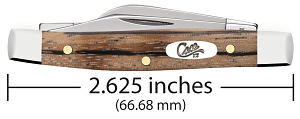 Load image into Gallery viewer, Case Natural Zebrawood Smooth Small Stockman (25144)
