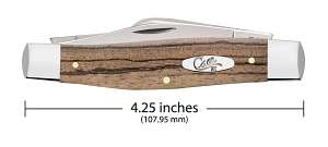 Case Natural Zebrawood Smooth Large Stockman (25145)
