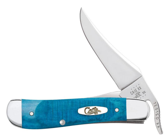 Case Sawcut Jig Caribbean Blue Bone RussLock® Knife (25589)