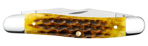 Case Heritage Jigged Honeycomb Bone Muskrat (32275)
