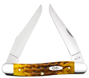 Case Heritage Jigged Honeycomb Bone Muskrat (32275)