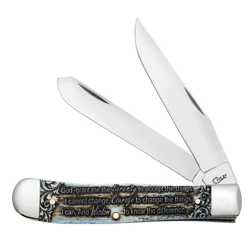 Load image into Gallery viewer, Case Smooth Natural Bone Serenity Prayer Trapper (38822)
