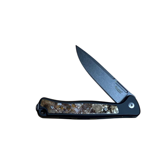 Santa Fe Stoneworks lionSTEEL® Skinny, Black Aluminum with Mammoth Fusion, MagnaCut (SFLSS)