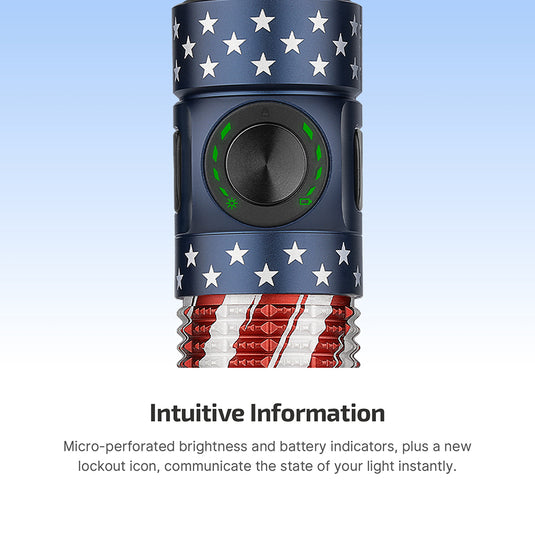 Olight Baton 4 Pro Stars & Stripes Edition, Cool White
