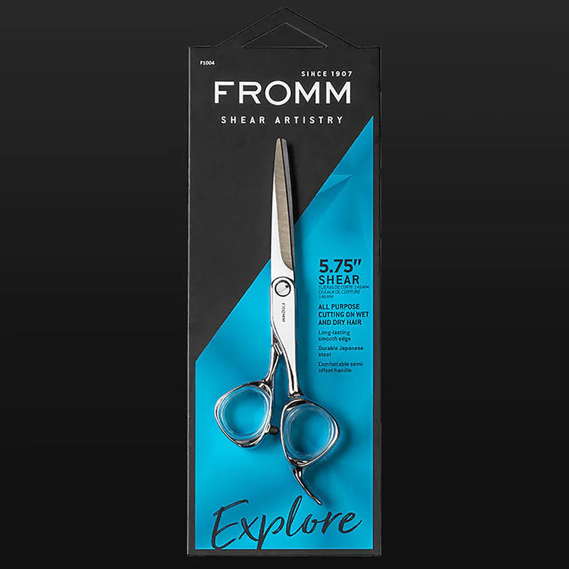 Load image into Gallery viewer, Fromm Explore 5.75" Hair Shear, Polished Silver (F1004)
