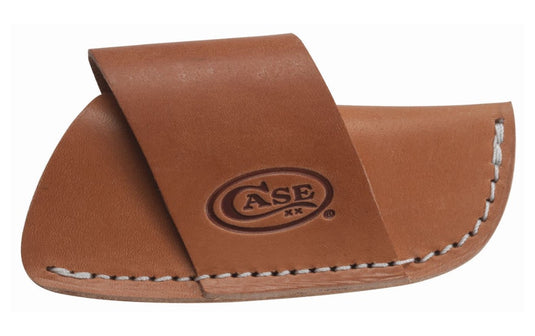 Case Genuine Brown Leather Side Draw Belt Sheath Large (50232)